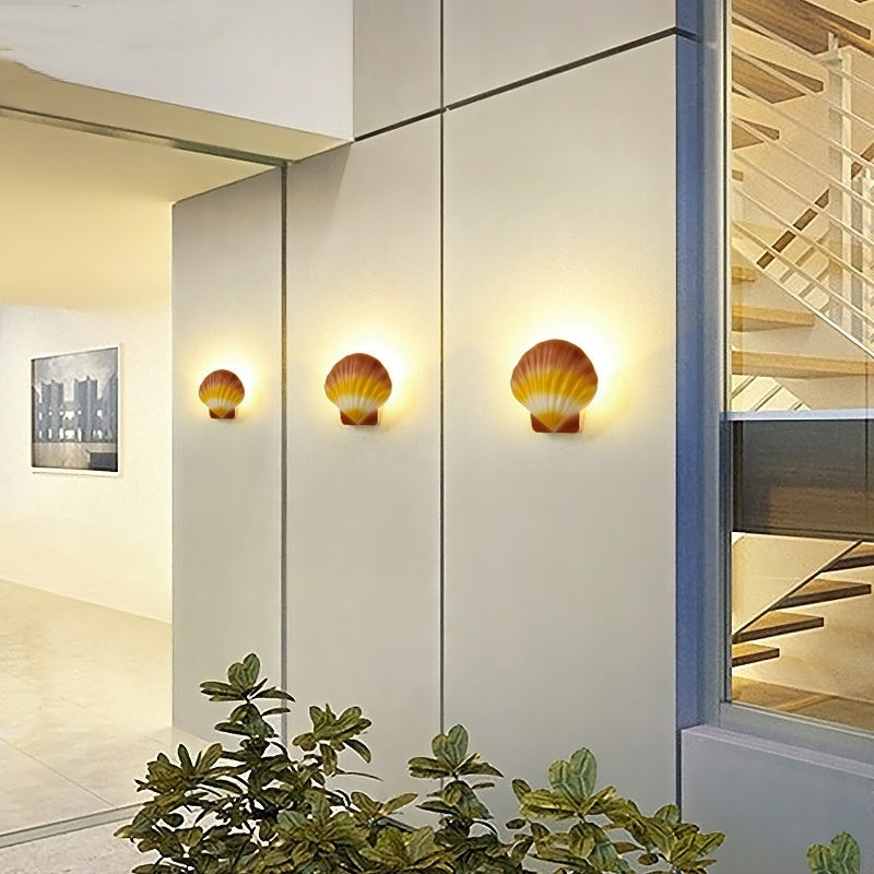 Outdoor Wall Led Outdoor Waterproof Shell Garden Lamp