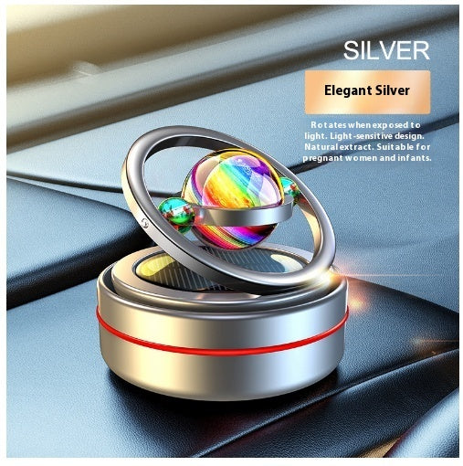 Solar Energy Car Mounted Perfume Auto Rotating Pendulum