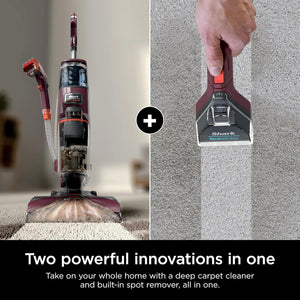 Shark EX150 CarpetXpert, Upright Carpet, Area Rug & Upholstery Cleaner for Pets, Built-in Spot & Stain Eliminator, Deep Cleaning & Dirt & Grime Removal, Carpet Shampooer, Magenta (Renewed)